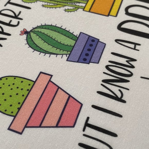 Women Funny Cacti T-Shirt I'm No Cactus Expert But I Know A Prick When I See One - Picture 4 of 5